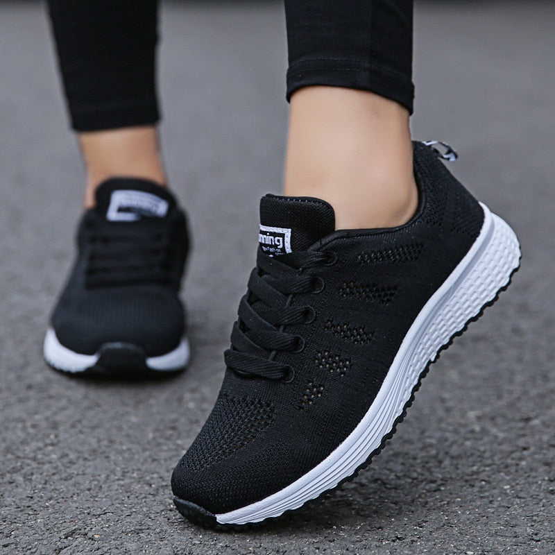 Women's Ergonomic Lightweight Breathable Mesh Sneakers Casual Walking Running Comfort Everyday Shoes
