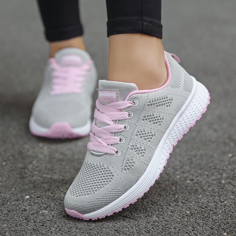Women's Ergonomic Lightweight Breathable Mesh Sneakers Casual Walking Running Comfort Everyday Shoes
