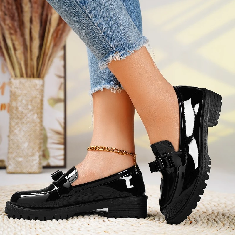 Women's Platform Slip-On Loafers Elevated Sole Cushioned Casual Work Chic Everyday – Fiona