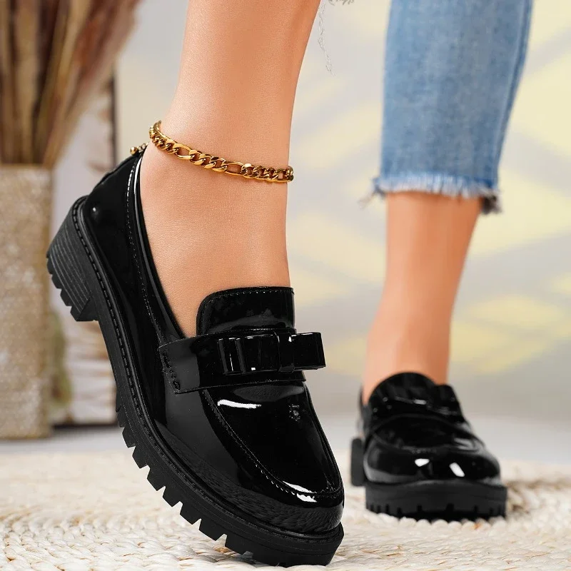 Women's Platform Slip-On Loafers Elevated Sole Cushioned Casual Work Chic Everyday – Fiona