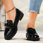 Women's Platform Slip-On Loafers Elevated Sole Cushioned Casual Work Chic Everyday – Fiona