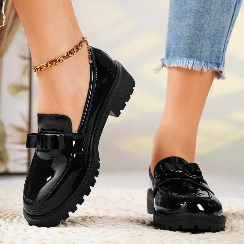 Women's Platform Slip-On Loafers Elevated Sole Cushioned Casual Work Chic Everyday – Fiona