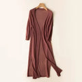 Women's Casual Relaxed Fit Long Cardigan Open Front Longline Lightweight Layering Elegant – Danielle