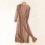 Women's Casual Relaxed Fit Long Cardigan Open Front Longline Lightweight Layering Elegant – Danielle