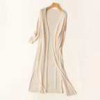 Women's Casual Relaxed Fit Long Cardigan Open Front Longline Lightweight Layering Elegant – Danielle