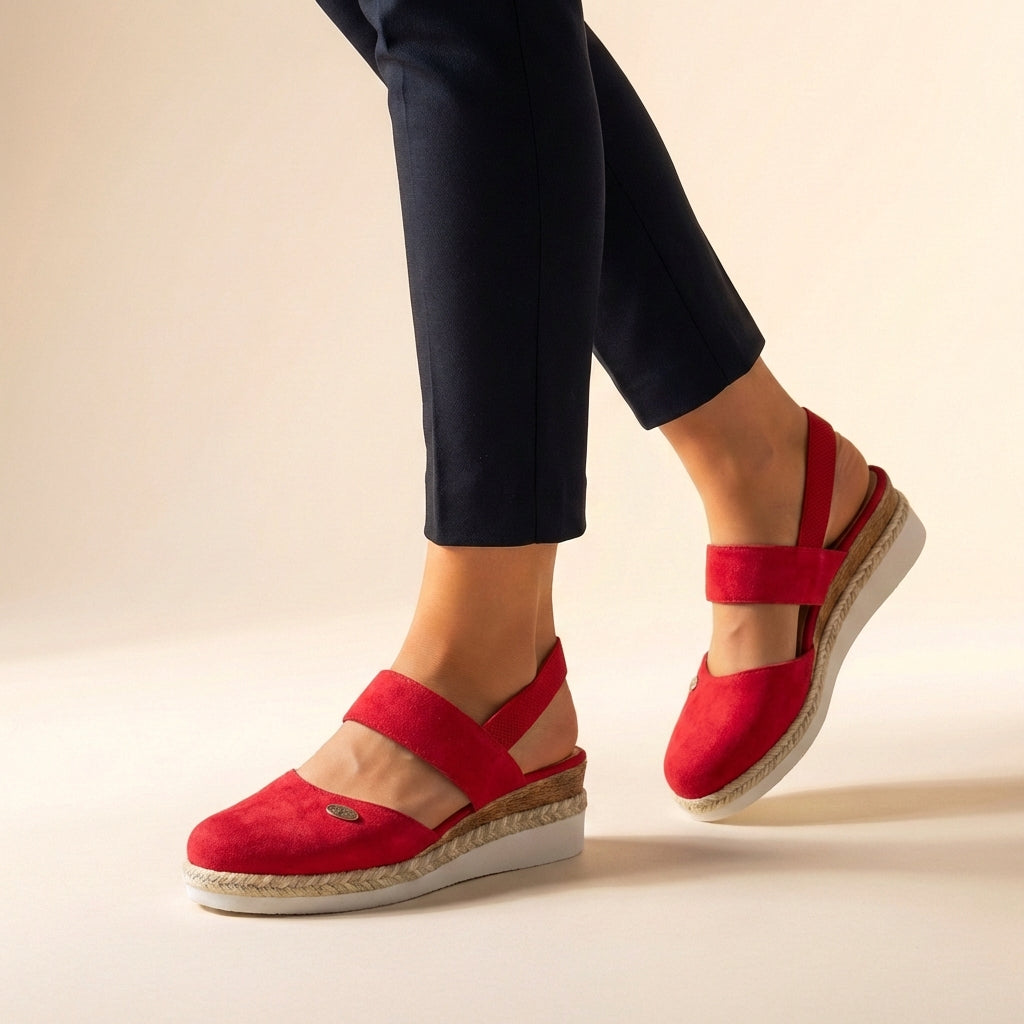 Women's Espadrille Platform Sandals Comfort Fit Elevated Sole Casual Summer Vacation – Hannah
