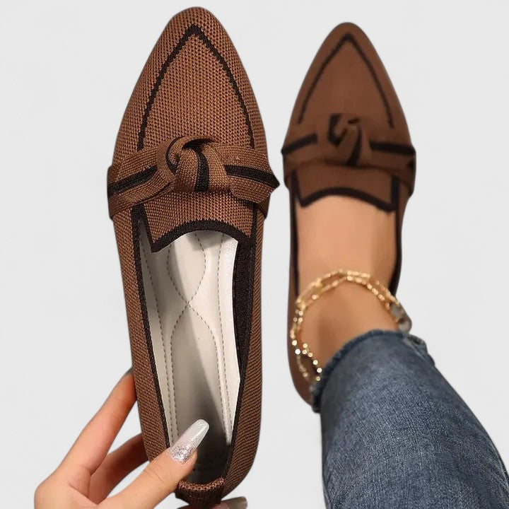 Women's Arch Support Pointed Toe Loafers Chic Versatile Slip-On Flat – Maricela