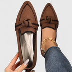 Women's Arch Support Pointed Toe Loafers Chic Versatile Slip-On Flat – Maricela
