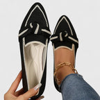 Women's Arch Support Pointed Toe Loafers Chic Versatile Slip-On Flat – Maricela