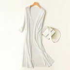 Women's Casual Relaxed Fit Long Cardigan Open Front Longline Lightweight Layering Elegant – Danielle