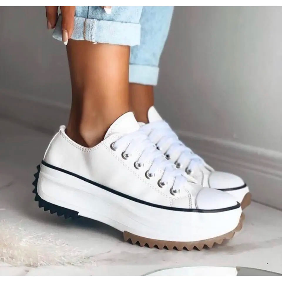 Women's Casual Sneakers Thick Platform Sole Lace-Up Lightweight Everyday Comfort – Dorothy