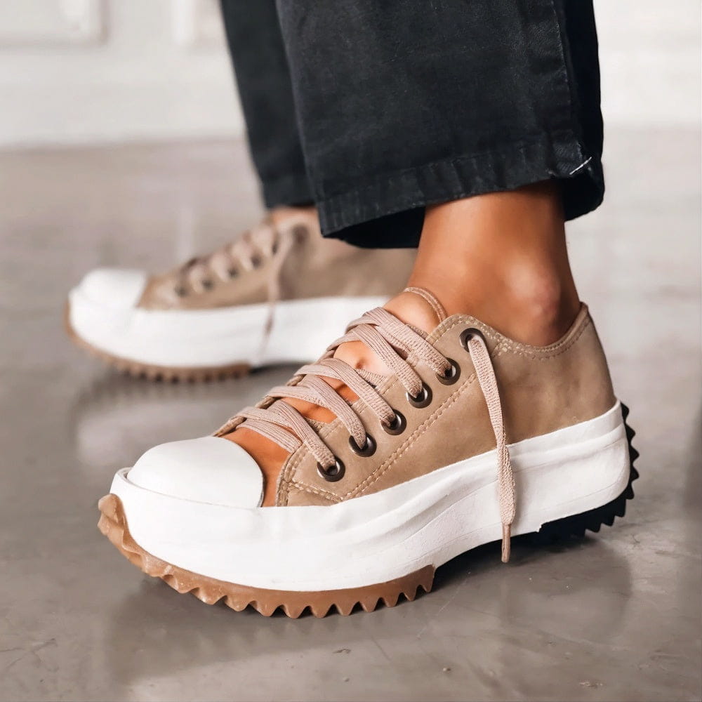 Women's Casual Sneakers Thick Platform Sole Lace-Up Lightweight Everyday Comfort – Dorothy
