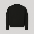 Women's Oversized Heart Ace Logo Knit Sweater Casual Everyday Cozy Streetwear Smart Casual Gift – Anely Cream Black Green