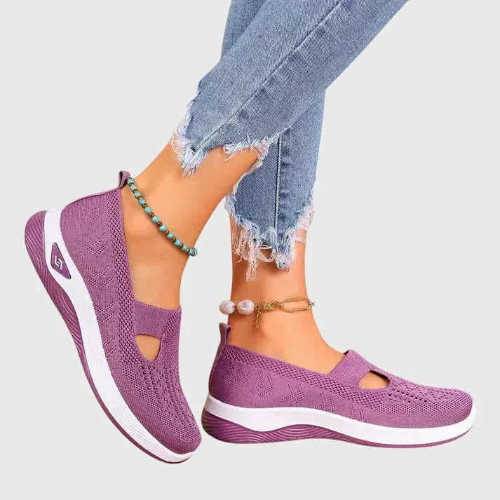 Women's Walking Shoes Cushioned Slip-On Ergonomic Arch Support Everyday Comfort – Lora