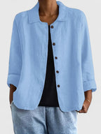 Women's Sophisticated Loose Fit Knit Top All-Day Comfort Transitional Weather Cozy – Claudine