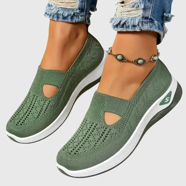Women's Walking Shoes Cushioned Slip-On Ergonomic Arch Support Everyday Comfort – Lora