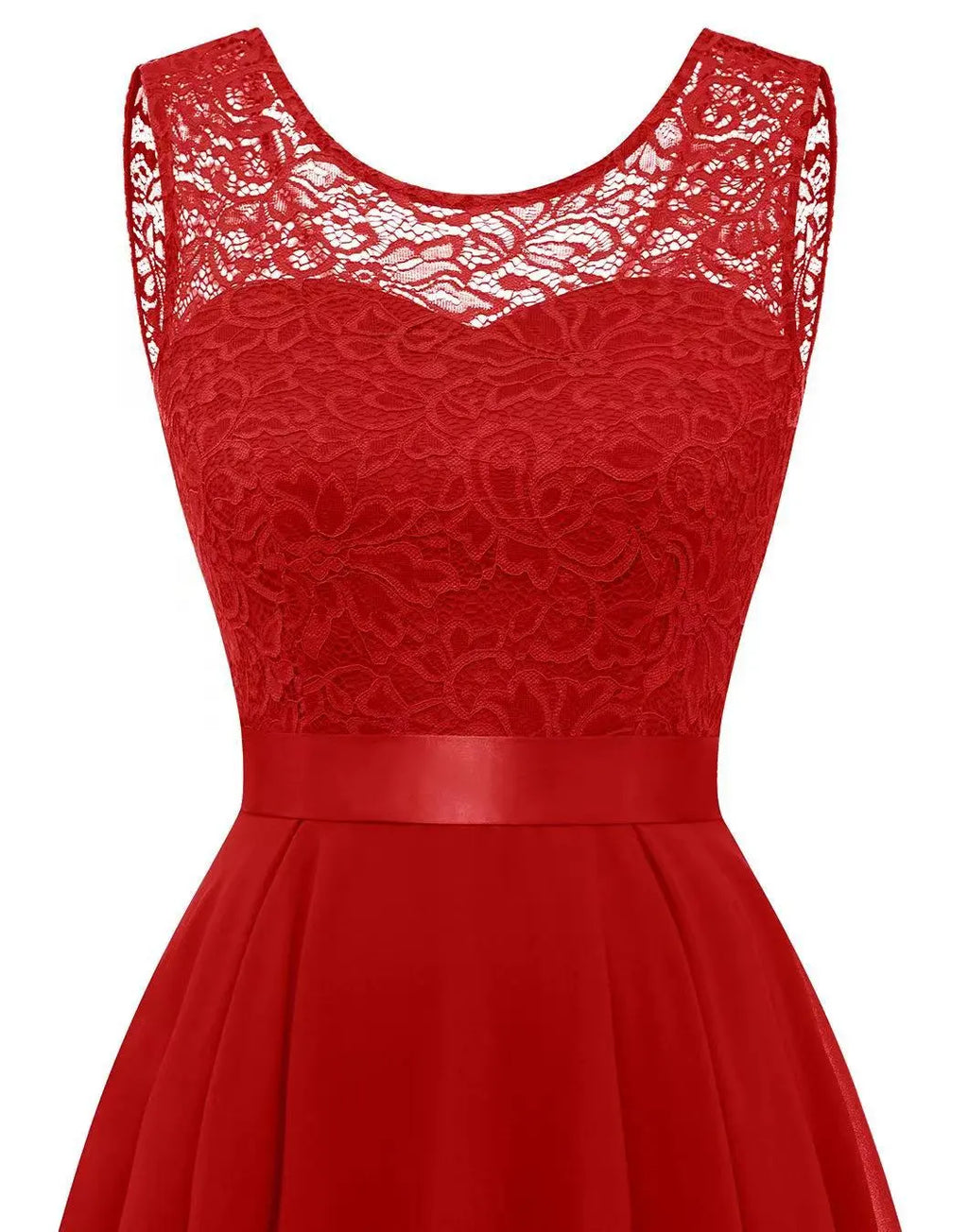 Women's Formal Dress Hi-Low Midi Wedding Guest Sleeveless Fluid Elegant Party Gown