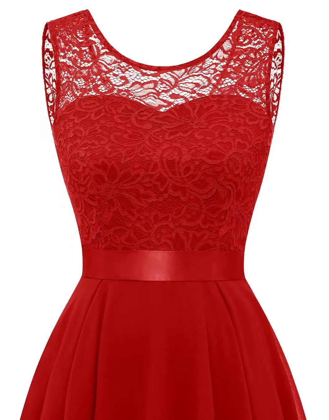 Women's Formal Dress Hi-Low Midi Wedding Guest Sleeveless Fluid Elegant Party Gown