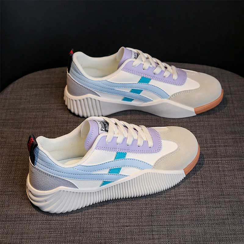 Women's Platform Sneakers Lace-Up Chunky Sole Breathable Casual Everyday Shoes – Serenity