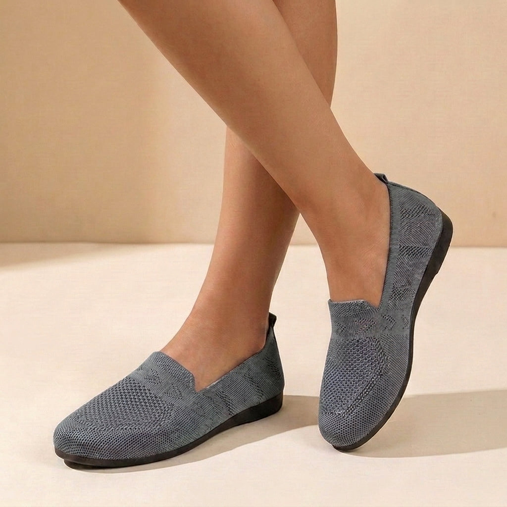 Women's Lightweight Slip-On Shoes Knit Breathable Casual Everyday Comfort Shoes – Stella