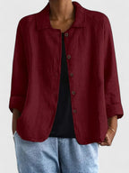 Women's Sophisticated Loose Fit Knit Top All-Day Comfort Transitional Weather Cozy – Claudine