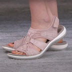 Women's Sandals Adjustable Strap Open Toe Cushioned Sole Comfortable Summer Walking