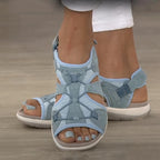 Women's Sandals Adjustable Strap Open Toe Cushioned Sole Comfortable Summer Walking