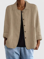 Women's Sophisticated Loose Fit Knit Top All-Day Comfort Transitional Weather Cozy – Claudine