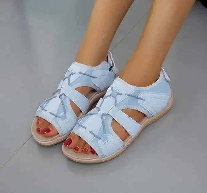 Women's Sandals Adjustable Strap Open Toe Cushioned Sole Comfortable Summer Walking