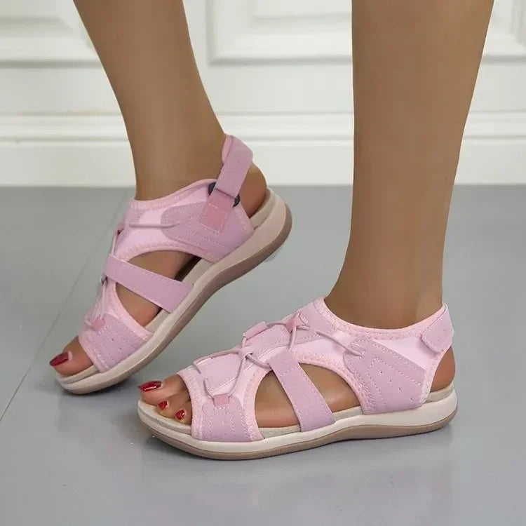 Women's Sandals Adjustable Strap Open Toe Cushioned Sole Comfortable Summer Walking