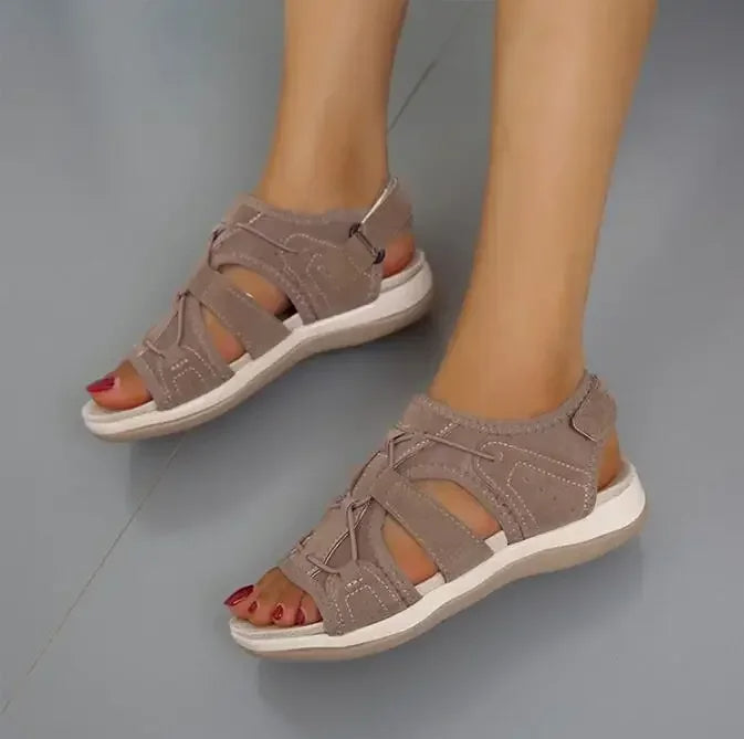 Women's Sandals Adjustable Strap Open Toe Cushioned Sole Comfortable Summer Walking