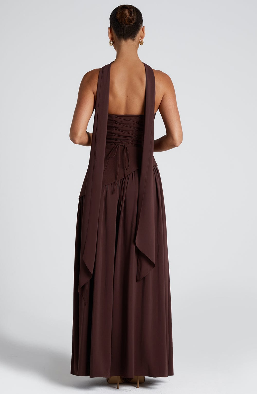 Women's Elegant Strapless Maxi Dress Fitted Slit Formal Party Wedding Guest Sophisticated – Mya
