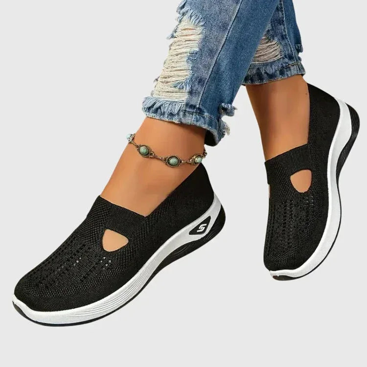 Women's Walking Shoes Cushioned Slip-On Ergonomic Arch Support Everyday Comfort – Lora