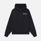 Women's Oversized Hoodie With Love Graphic Print Fleece Streetwear Casual Everyday Sweatshirt – Black