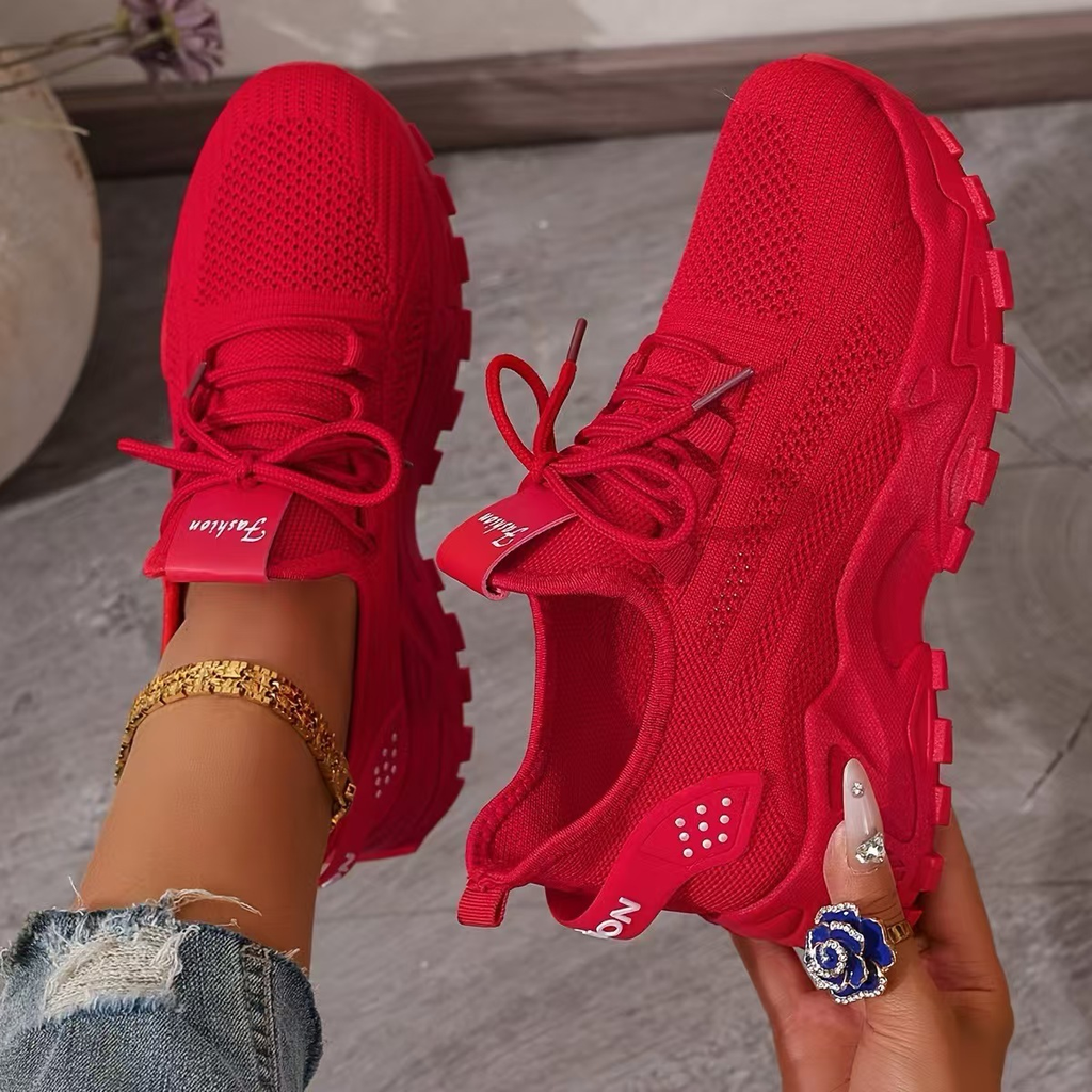 Women's Sneakers Wide Toe Box Arch Support Chunky – Maica