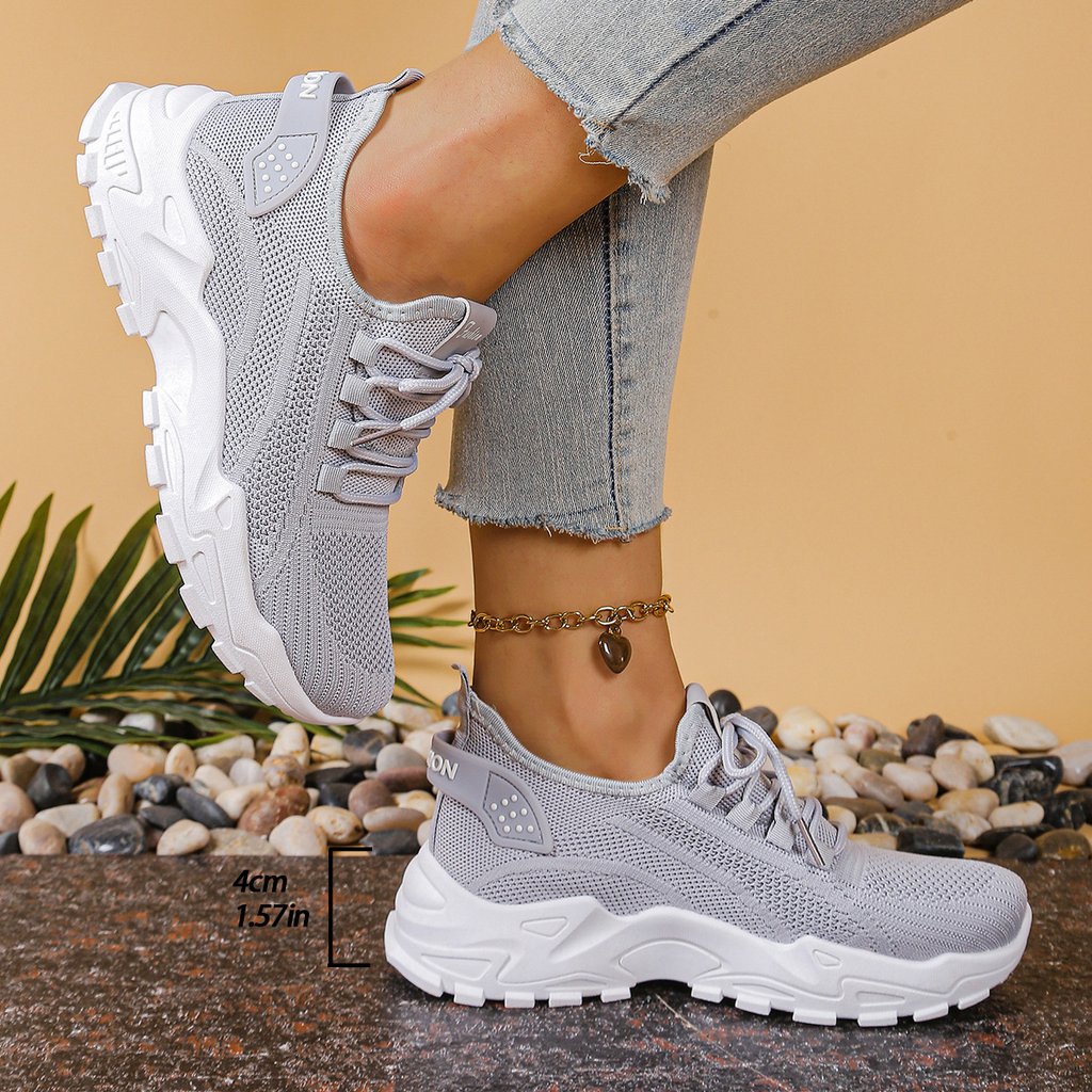 Women's Sneakers Wide Toe Box Arch Support Chunky – Maica