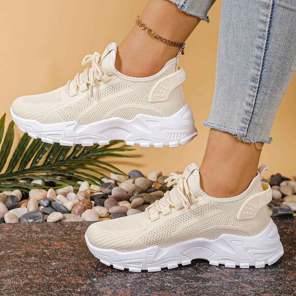 Women's Sneakers Wide Toe Box Arch Support Chunky – Maica