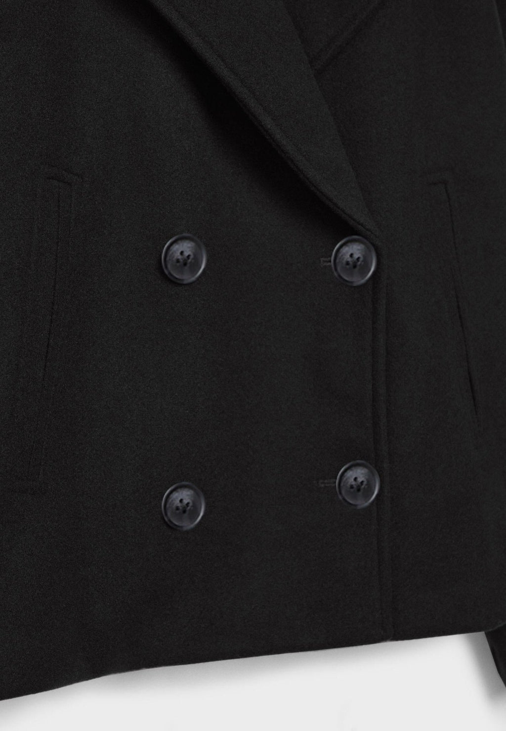 Women's Short Double-Breasted Jacket Lapel Collar Button Placket Casual Chic Cropped Coat – Heidi