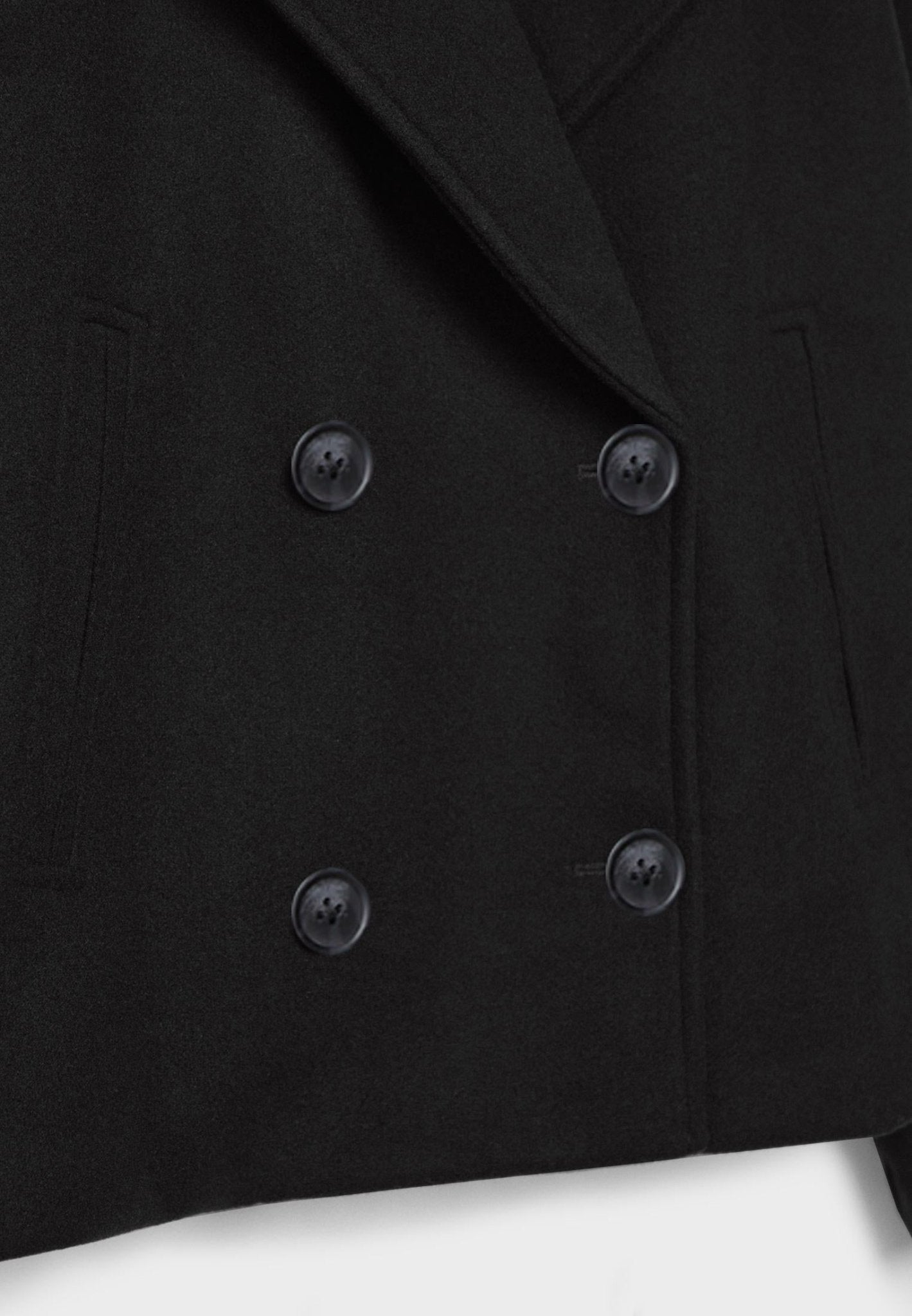 Women's Short Double-Breasted Jacket Lapel Collar Button Placket Casual Chic Cropped Coat – Heidi