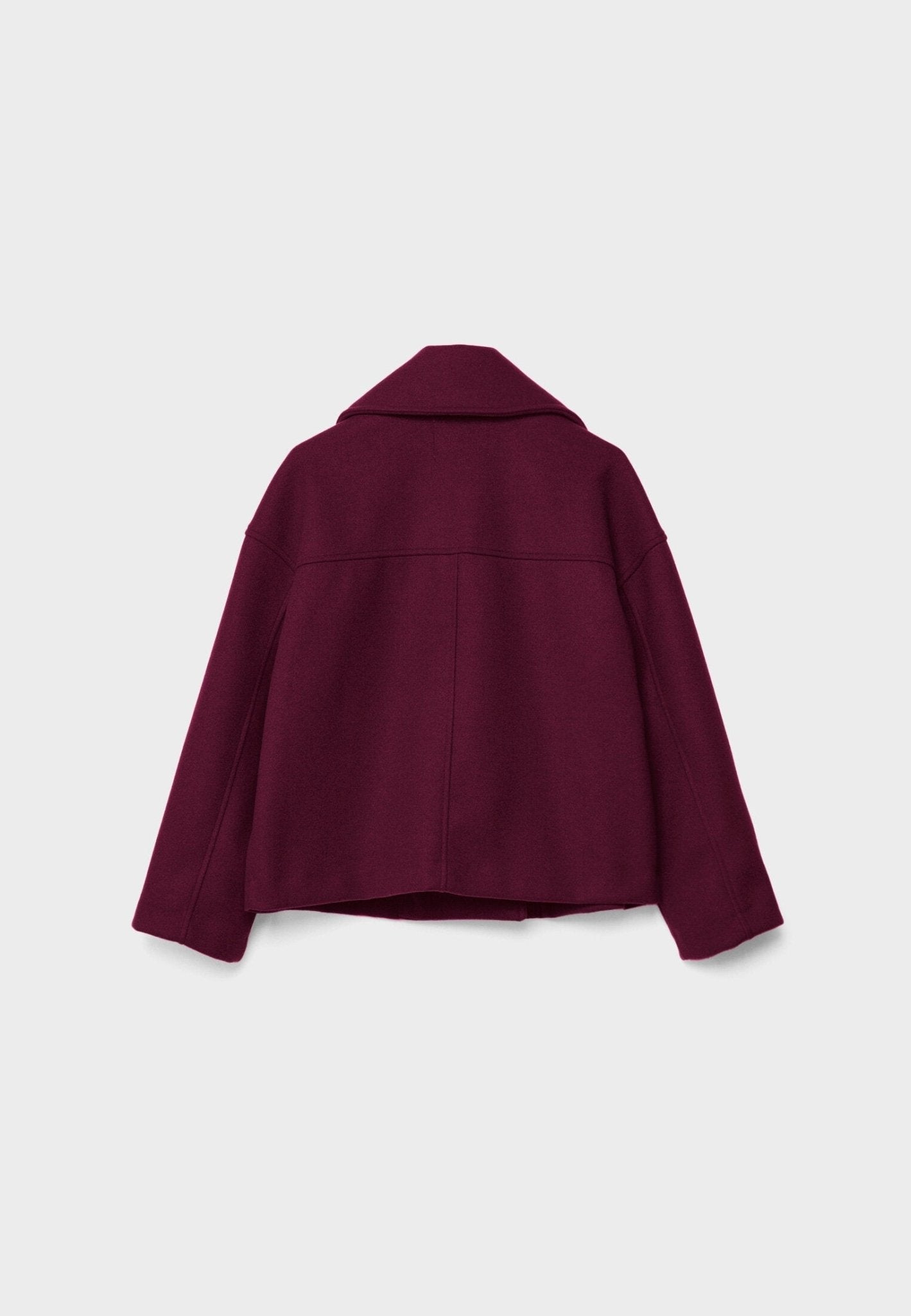 Women's Short Double-Breasted Jacket Lapel Collar Button Placket Casual Chic Cropped Coat – Heidi