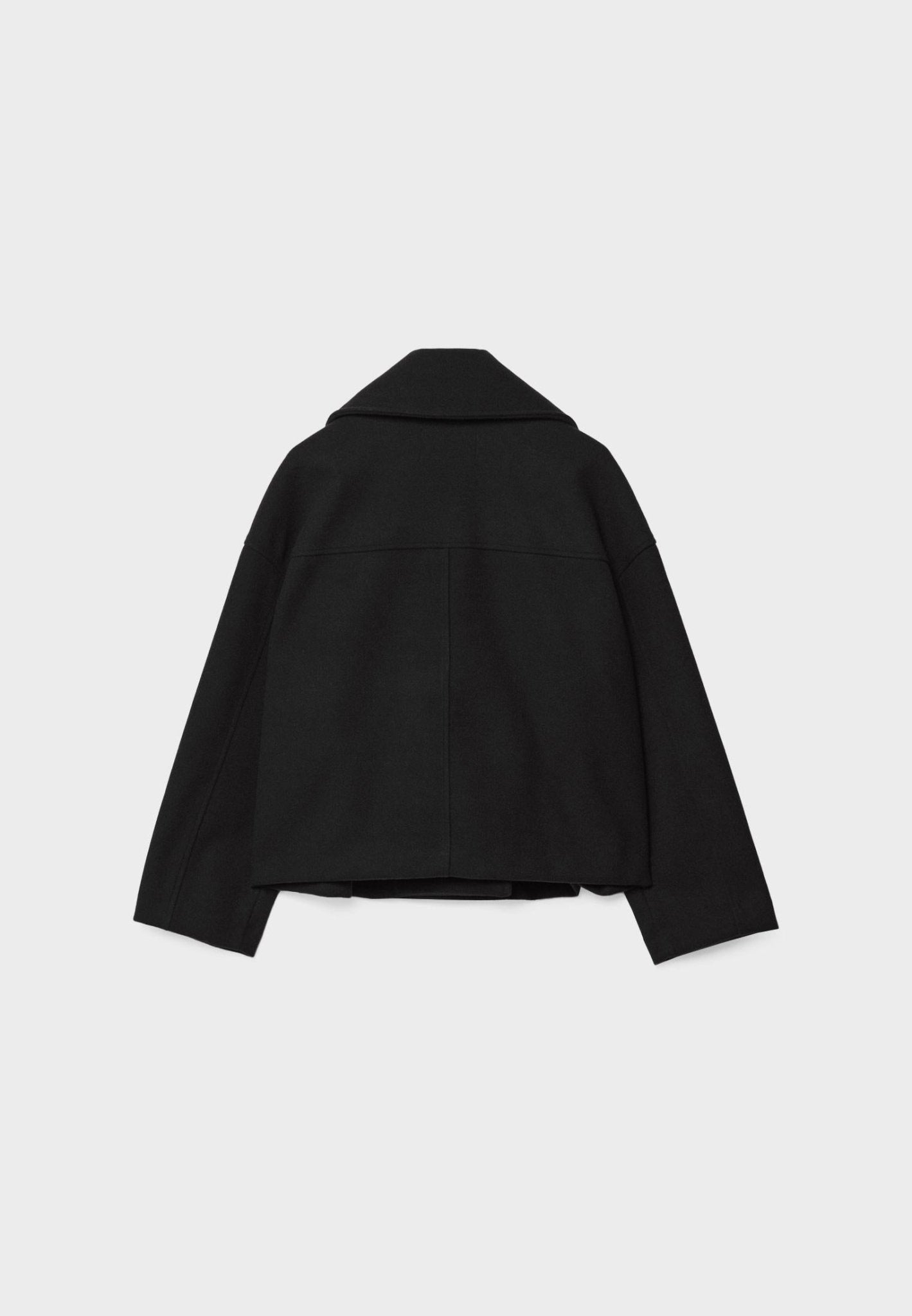 Women's Short Double-Breasted Jacket Lapel Collar Button Placket Casual Chic Cropped Coat – Heidi