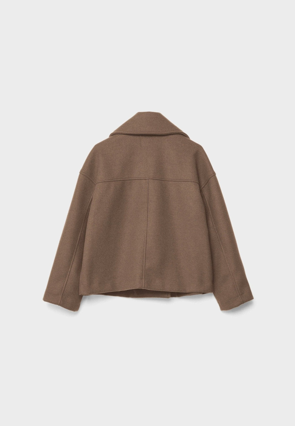 Women's Short Double-Breasted Jacket Lapel Collar Button Placket Casual Chic Cropped Coat – Heidi