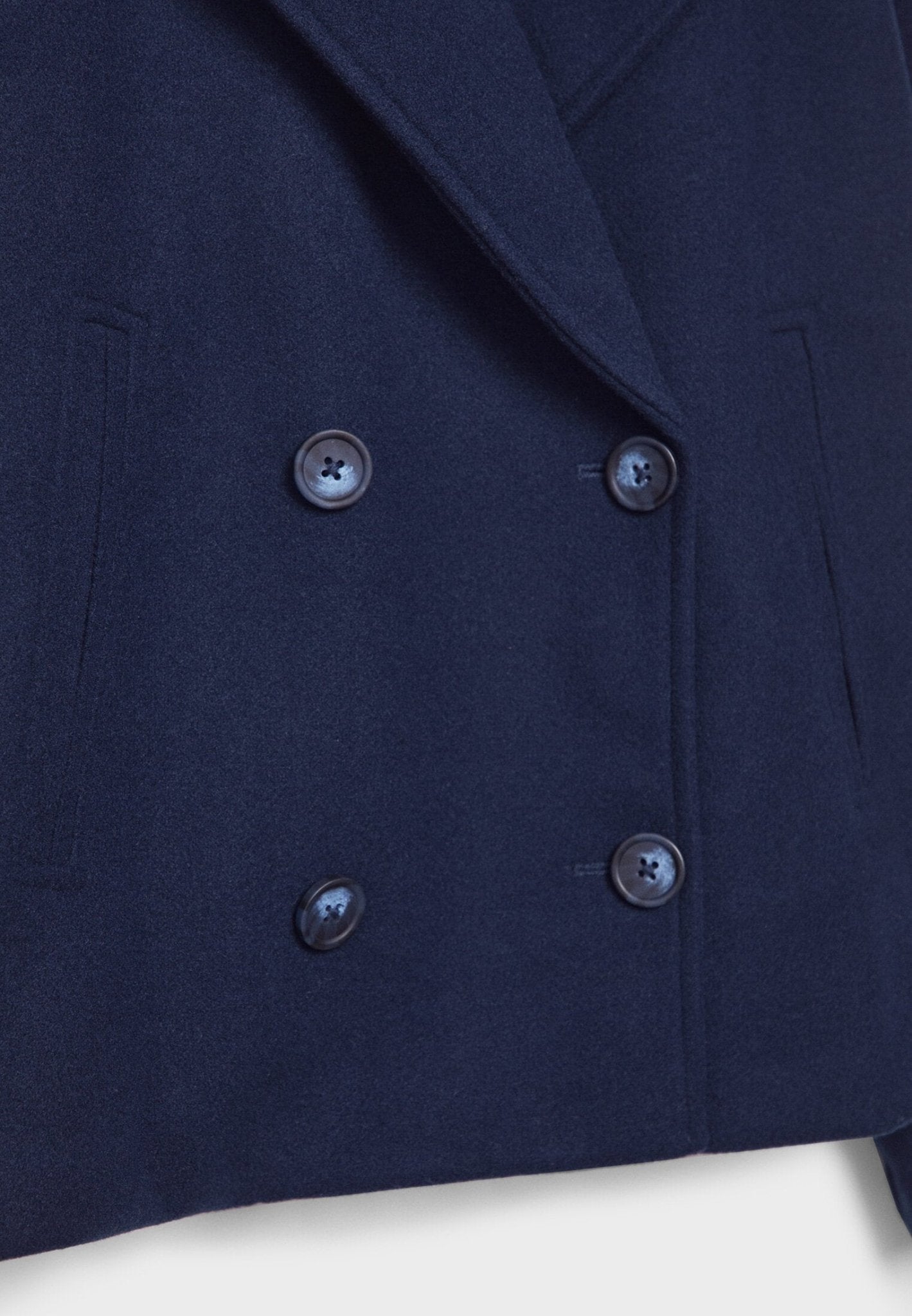 Women's Short Double-Breasted Jacket Lapel Collar Button Placket Casual Chic Cropped Coat – Heidi