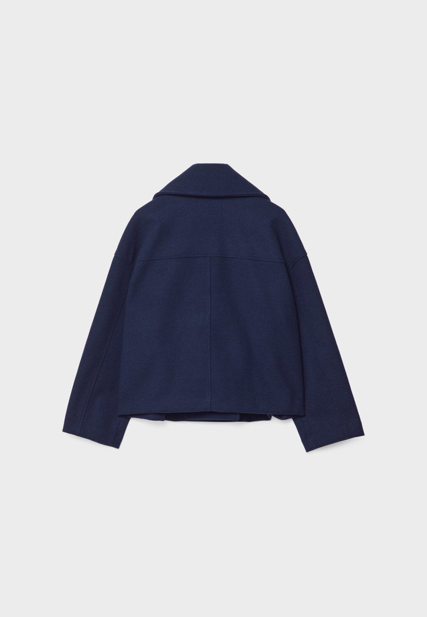 Women's Short Double-Breasted Jacket Lapel Collar Button Placket Casual Chic Cropped Coat – Heidi