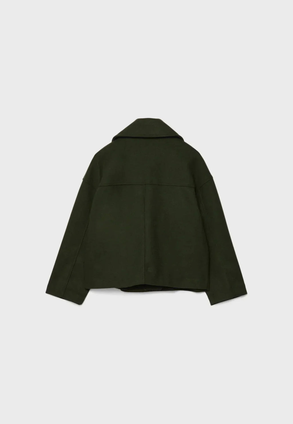 Women's Short Double-Breasted Jacket Lapel Collar Button Placket Casual Chic Cropped Coat – Heidi