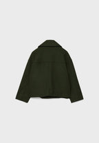 Women's Short Double-Breasted Jacket Lapel Collar Button Placket Casual Chic Cropped Coat – Heidi