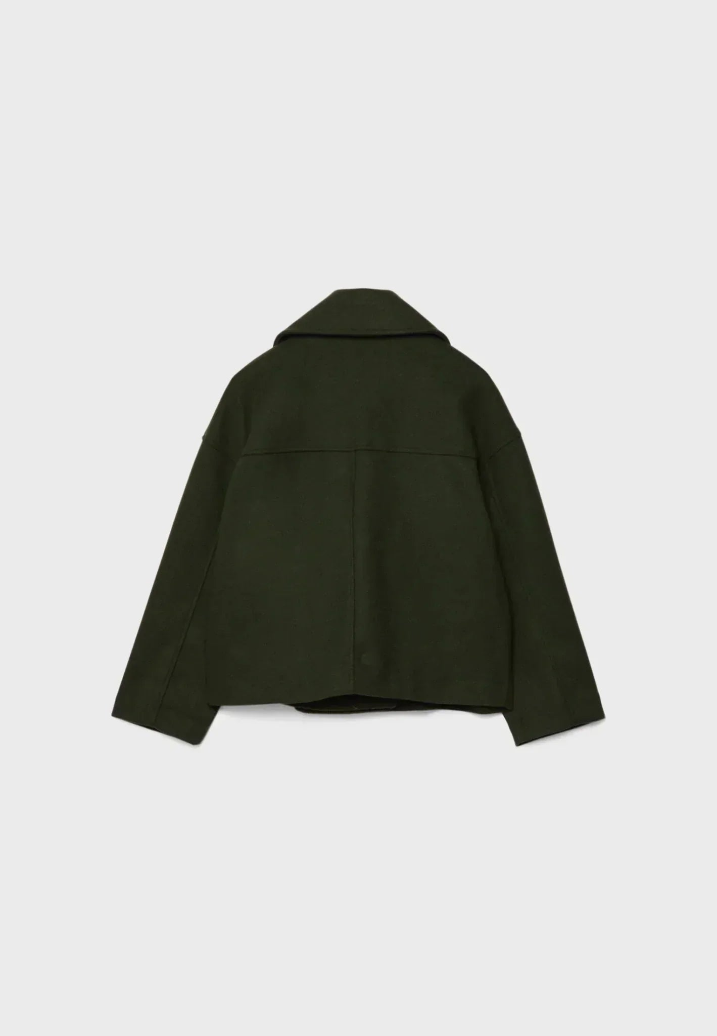 Women's Short Double-Breasted Jacket Lapel Collar Button Placket Casual Chic Cropped Coat – Heidi