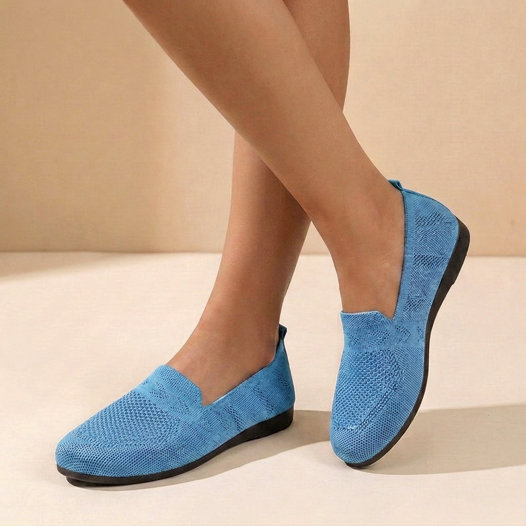 Women's Lightweight Slip-On Shoes Knit Breathable Casual Everyday Comfort Shoes – Stella