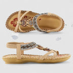 Women's Flat Sandals Stability Sole Heel Cap Smart Toe Box All-Day Comfort – Maryna