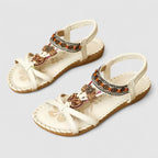 Women's Flat Sandals Stability Sole Heel Cap Smart Toe Box All-Day Comfort – Maryna